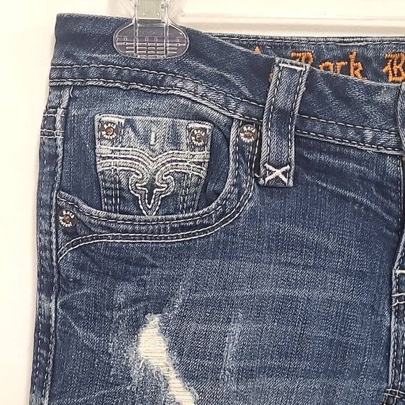 Rock Revival Alivia jeans straight leg size 26 in excellent condition. - Picture 2 of 11